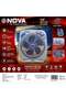 NF-592B 12" Box Fan with 3-Speed Settings, Quiet Copper Motor & 2-Hour Timer for Home Cooling