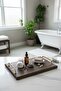 Wooden Aura Gold Tray 35X25 cm - 3