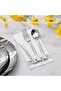 Premium Silver Plastic Cutlery Set, 60 Pieces Flatware Collection Includes 20 Spoons 20 Forks And 20 Knives, Reusable Dining Tableware Set For Home Kitchen Serving And Events - 4