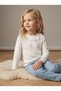 Girl's Stoned Lace Collar Long Sleeve Badi, Ages 2-5 - 3