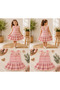 Girl's Lace Detailed Pink Dress - 3