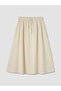 Nevavm Fitted Elastic Waist Gathered Flared Skirt - 5