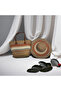 Striped Straw Tote Bag & Wide Brim Sun Hat Matching Summer Set - 2