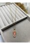 Steel Slipper Model Zircon Stone Gold Color Evil Eye Beaded Necklace (40+5 cm) - 3