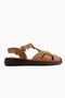 Henrika Genuine Leather Tan Suede Women's Sandals - 2