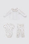 100% Cotton 3-Piece Body & Pants & T-Shirt Set - Theatre / Pink