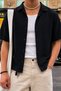 Men's Muslin Short Sleeve Shirt Regular Fit Comfortable Fit Summer Wear