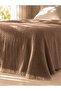 Premium Muslin Bedspread Double Size Soft Textured Tasseled Pique Coverlet 230 X 250 cm