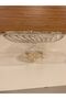 Presentation Service Stand Square Flat Model Cut Glass and Cast Brass Color Gold Diameter 24X24 cm Height 12 cm - 4