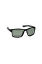 Polarized Sunglasses Black Frame Green Mirror Lens 58mm - P420GR4PV