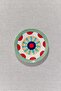 Red Sunflower Porcelain Tea Plate - 3