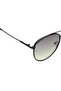 Non Polarized Sunglasses Black Frame Green Mirror Lens 55mm - M256GR4V - 5