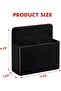 2 Pack Plastics Magnetic Pen Holder, 15.5 x 12.2 x 4.5 cm, ABS Material, Dry Erase Marker Holder for Whiteboard，Magnet School Locker Organizer Accessories,Classroom Organization,Black