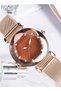 Womens Quartz Watch with Stainless Steel Mesh Strap Waterproof Casual Luminous Analog Wristwatch Fashion Dress Watch - 7