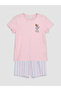Esvab • Modern & Distinctive Zero Roba Collar Girls' Shorts Pajama Set