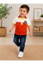 Baby Boy Polo Collar Printed T-Shirt Jeans Pants 2-Piece Set - 4