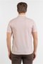 Beige Short Sleeve Printed Pique Polo Neck Pocketless Flexible Casual Slim Fit T-Shirt 1011250153 - 5