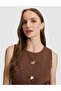 Brown Slim Fit Vest 50320344-Vr029 - 2