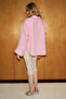 Lumore Women's Oversize Fit 100% Organic Cotton Pink Shirt - 4