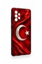 Samsung-A72 Compatible Turkish Flag Patterned Silicone Case - 2