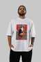 For the Sake of Cat Love 69 Front Cat Printed White Oversize T-Shirt 100% Cotton Unisex Cat Lover Premium Design - 6