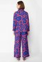 Women's Plus Size Oversize Shirt Pants Set Abstract Patterned Long Sleeve Woven Beach Set Casual - 5