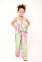 Girl's Viscose Set with Daisy Print - 3