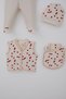 Baby Girl Hospital Release Set of 8, Love Themed, Heart Patterned, 0-3 Months, Cream - 5