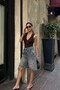 Women's Stonewashed Denim Bermuda Shorts Loose Cut Jean Shorts - 6