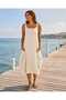Women's Summer Comfortable Cut Dress with Straps and Pockets