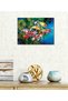 Alayra Batik Art Canvas Painting | Colourful Fishes | Nature Art| Traditional Art Painting for Home - 3