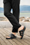 Thick Soled Striped Summer Men's Slippers