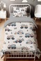 Pickup Truck Patterned Single Baby Kids Bedding Set - 2