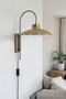 Risso Beige Single Plug Sconce Living Room Kitchen Hallway Cafe Boutique Lamp Lighting - 3