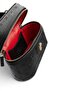Black - Women's Handbag with Black Logo Sp1195 - 6