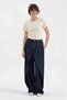 Women's 100% cotton t-shirt with front print and floral embroidery detail - 2
