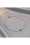 Handmade Glass Evil Eye Beaded Rose Chain Necklace - Minimalist Luck Necklaces - 2