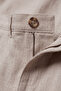 Cream Lycra Linen Textured Cotton Men's Trousers – Breathable Summer Modern Cut 2600705 - 6