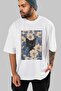 For the Love of Cats 4 Front Cat Printed White Oversize T-Shirt 100% Cotton Unisex Cat Lover Premium Design - 7