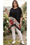 Stone-Colored Asymmetric Plus Size Tunic