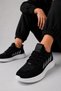 Women's Black - White Sneaker Sports Shoes – Lightweight and Comfortable for Daily Use |   Breathable Mesh Walking Shoes - 2
