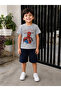 Spider-Man Printed Boys' Two-Piece Set Short Sleeve T-Shirt and Shorts