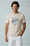 Men's Crew Neck Brand Logo Printed T-Shirt - 3