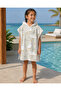 Duck Patterned Children's Poncho Towel Hooded Sea Beach Pool Poncho - 3