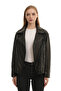 Black 132 Natural Leather Women's Leather Coat - 6
