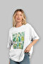 For the Sake of Cat Love 92 Front Cat Printed White Oversize T-Shirt 100% Cotton Unisex Cat Lover Premium Design - 4