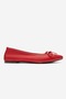 Kamilian Women's Genuine Leather Ballerinas Red - 2
