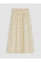 Vizyon New Season Polka Dot Flared Skirt with Elastic Waist - 6