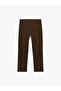 Comfortable Fit Pocketed Cotton-Linen Blend Pleated Summer Wide-Leg Trousers - 3