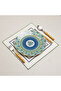 4-Piece White Blue Orion Linen Placemat Set |   Stain Resistant |   Modern Table Decor - 3